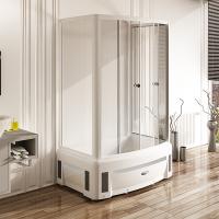 Душевой угол Диана (высокий поддон), стеклянные шторки (прозрачные) 1-03-1-0-0-0140