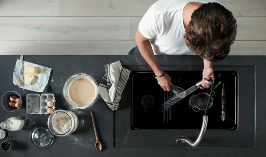 Смеситель Jacob Delafon Sensate E72218-B7-VS для кухонной мойки