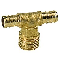 Тройник Giacoqest 3/4"x1/2"Mx3/4" с наружной резьбой для обжимного соединения. GZ153Y034