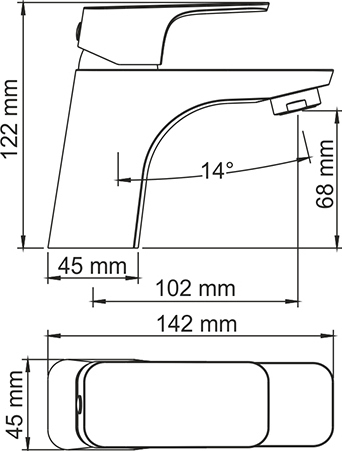 Смеситель Wasserkraft Salm 2703 для раковины