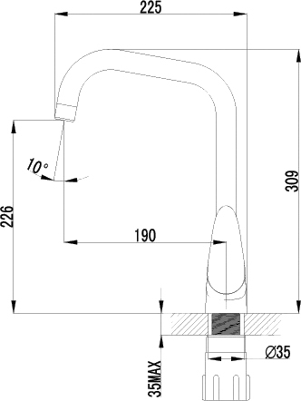 Смеситель Lemark Pramen LM3355C для кухонной мойки