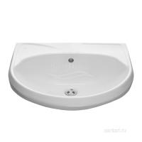 Раковина Santeri Вест с переливом б/о белый 1.3111.8.S00.01B.0