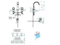 Смеситель для раковины THG Mandarine Metal  U1A A02 151 hog