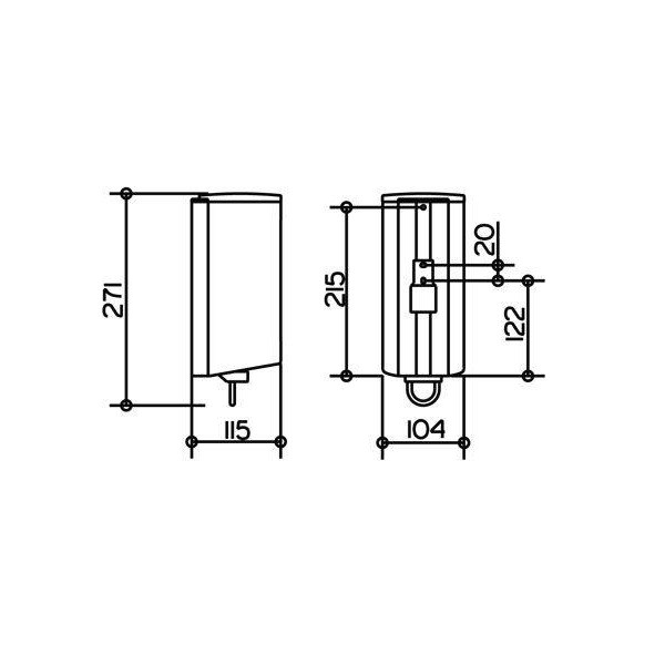 Дозатор для жидкого мыла Keuco Plan  14954170100