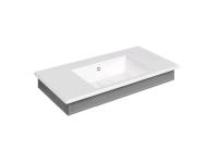 Раковина Gessi Eleganza 1100 мм, материал-Cristalplant, цвет-RAL 7022 46816/RAL 7022 Раковина Gessi Eleganza 1100 мм, материал-Cristalplant, цвет-RAL 7022 46816/RAL 7022