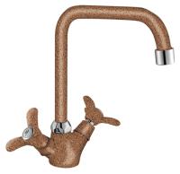 Смеситель Rossinka Q02-72LM307 для кухонной мойки, терракотовый