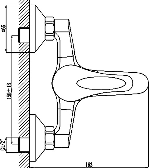 Смеситель Rossinka C C40-31 для ванны и душа