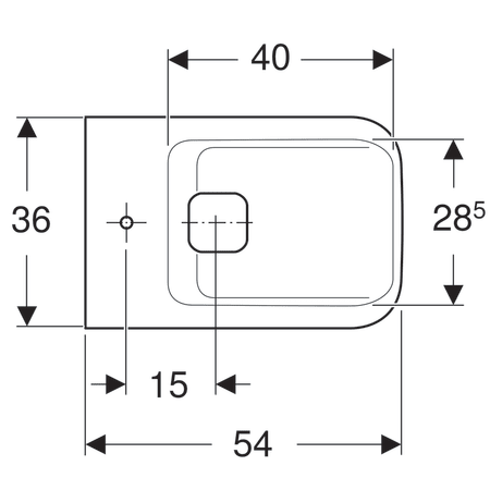 Биде подвесное Geberit myDay  235450600