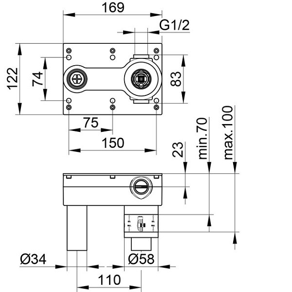 Смеситель для раковины Keuco Edition 400, 51516010200