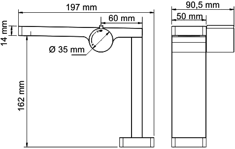 Смеситель Wasserkraft Elbe 7410 для раковины