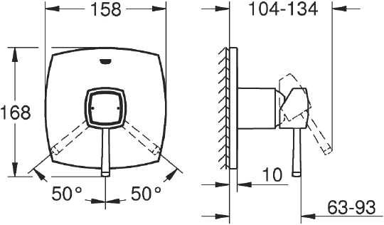Смеситель Grohe Grandera 24067000 для душа