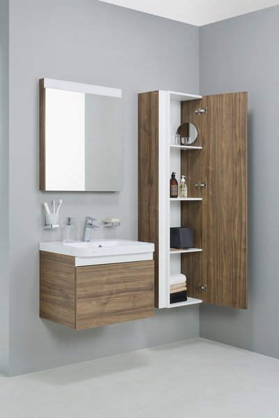 Тумба под умывальник RAVAK SD 10° 650 тёмный орех X000000738