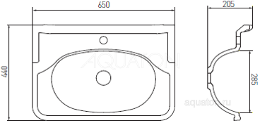 Раковина Aquaton Венеция 65 белая 1A706931VN010