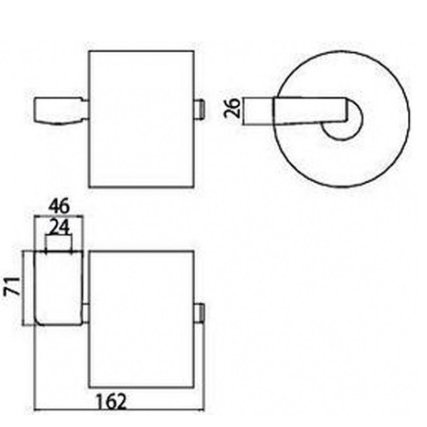 Бумагодержатель Emco Trend без крышки  0205 001 00