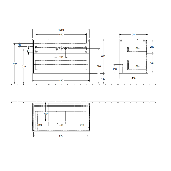 Тумба под раковину Villeroy&Boch Finion  цвет-Cedar F10100GN hog2