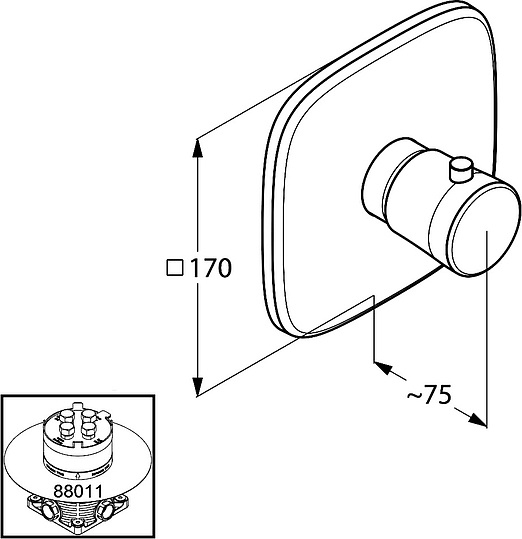 Термостат Kludi Ambienta 537290575 для душа