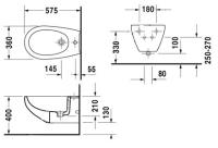 Биде Duravit Duraplus  материал-, цвет-белый 253210 00 00 Биде Duravit Duraplus  материал-, цвет-белый 253210 00 00