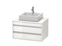 Тумба под раковину Duravit Ketho  цвет-белый глянцевый KT665402222 hog2