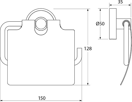 Держатель туалетной бумаги Iddis Calipso