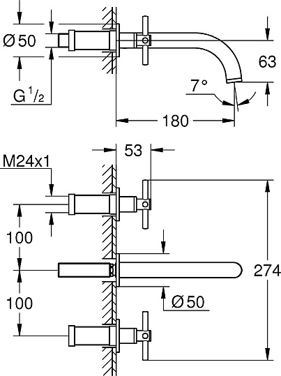 Смеситель Grohe Atrio New 20164AL3 для раковины