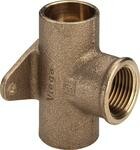 Тройник под пайку, Viega, с переходом на резьбу, пайка-резьба-пайка Вн, бронза, 22 x 1/2" x 22 мм,  122287