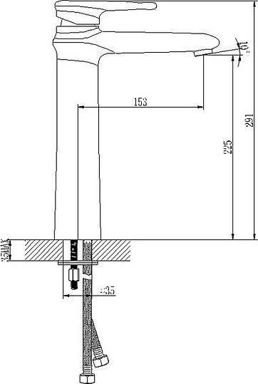 Смеситель Lemark Status LM4409C для раковины