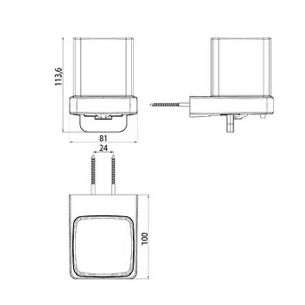 Дозатор для жидкого мыла Emco Trend одинарный  0221 001 01 Дозатор для жидкого мыла Emco Trend одинарный  0221 001 01