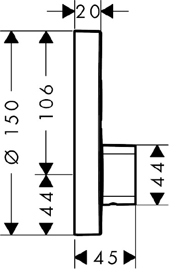 Смеситель Hansgrohe ShowerSelect S 15748000 для душа