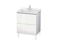 Тумба под раковину Duravit L-Cube  цвет-белый глянцевый LC660802222 hog2
