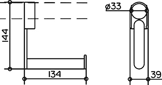 Держатель туалетной бумаги Keuco Plan Care 34962 01 хром