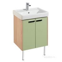 Тумба под раковину Aquaton Йорк 60 салатовый, дуб сонома 1A170201YOAJ0