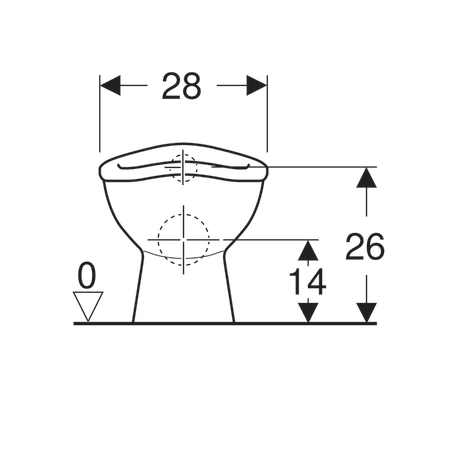Унитаз напольный для детей Geberit Bambini, 6л, вертикальный выпуск 211650000