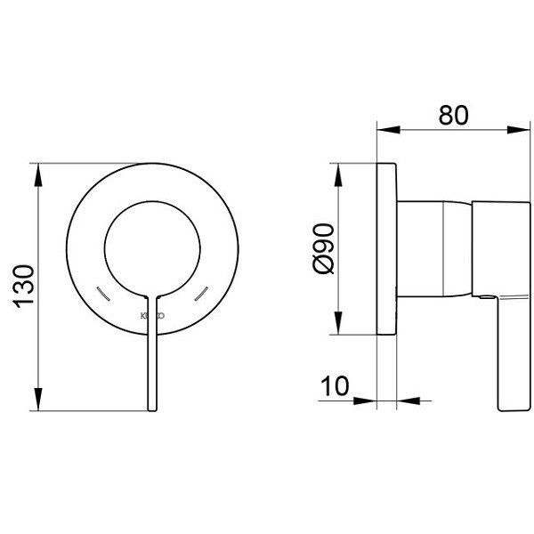 Смеситель для душа Keuco IXMO  59551019501 hog