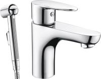 Смеситель Wasserkraft Leine 3508 для раковины с гигиеническим душем