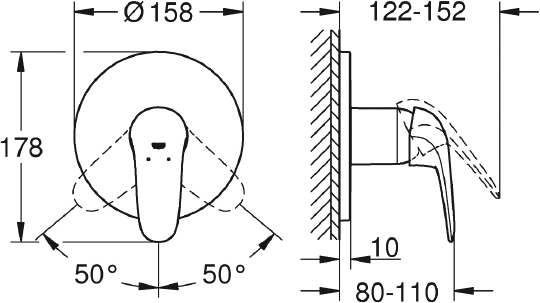 Смеситель Grohe Eurostyle New 24046003 для душа