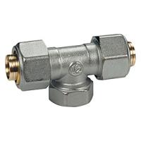 Тройник, Giacomini, R569AM, В, 20 x 2, 1/2", 20 x 2, латунь, для труб GIACOTHERM, GIACOFLEX и многослойных R569MX057