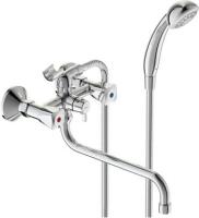 Смеситель для ванны/душа Vidima PRACTIC, трубчатый поворотный излив 250 BA342AA