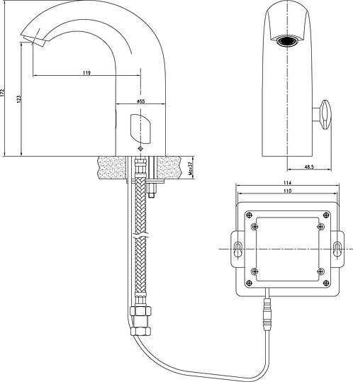 Смеситель Lemark Project LM4656CE для раковины