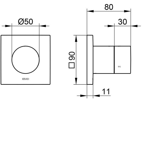 Шланговое подсоединение Keuco 59548010101