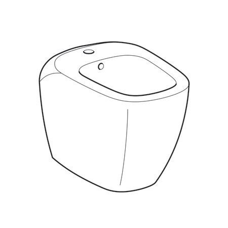 Напольное биде Geberit Citterio, 360х560 мм 500.538.01.1