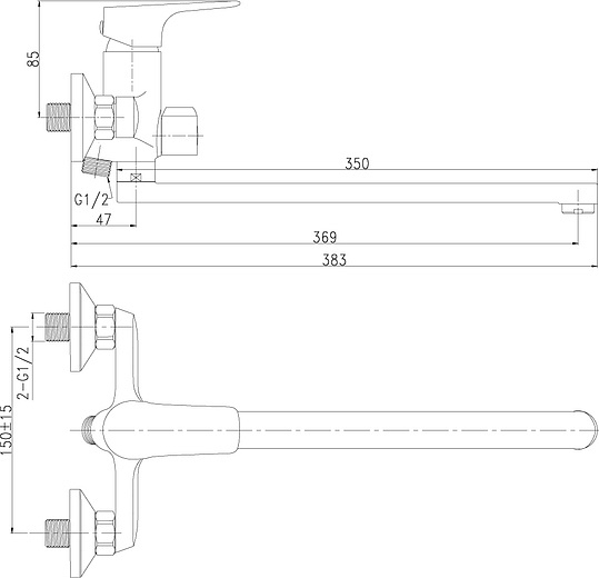 Смеситель Rossinka RS32 RS32-32 универсальный
