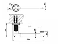 Бумагодержатель Gessi Inciso без крышки  58455/727