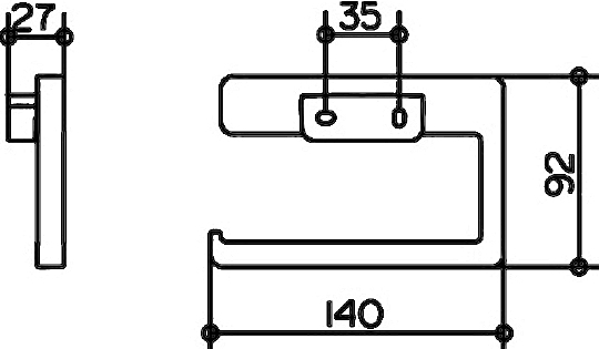 Держатель туалетной бумаги Keuco Collection Moll 12762 хром Держатель туалетной бумаги Keuco Collection Moll 12762 хром
