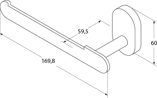 Держатель туалетной бумаги Iddis Mirro Plus Держатель туалетной бумаги Iddis Mirro Plus