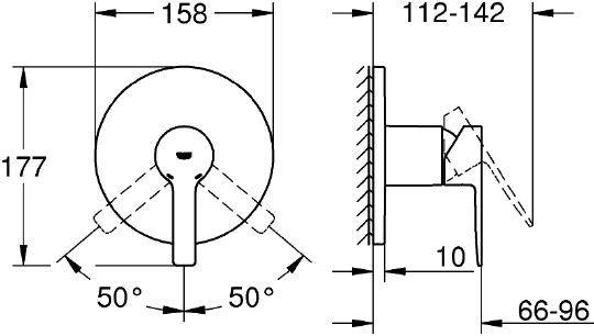 Смеситель Grohe Lineare New 24063001 для душа