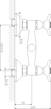 Смеситель Rossinka Q Q02-41 для душа