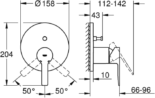 Смеситель Grohe Lineare New 24064001 для ванны с душем