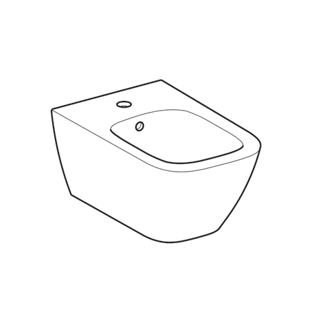 Биде подвесное Geberit Smyle Square 500.209.01.1 Биде подвесное Geberit Smyle Square 500.209.01.1