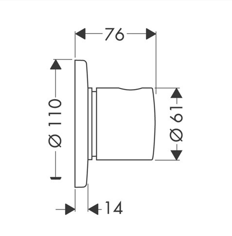 Запорный вентиль переключатель потоков Hansgrohe Trio/Quattro S, хром 15932000