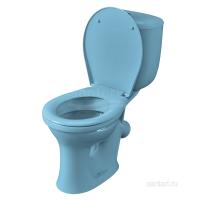 Унитаз-компакт Santeri Виктория голубой 1.P301.6.S06.00B.F Унитаз-компакт Santeri Виктория голубой 1.P301.6.S06.00B.F